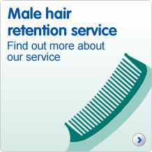 Male hair retention service find out more about our service